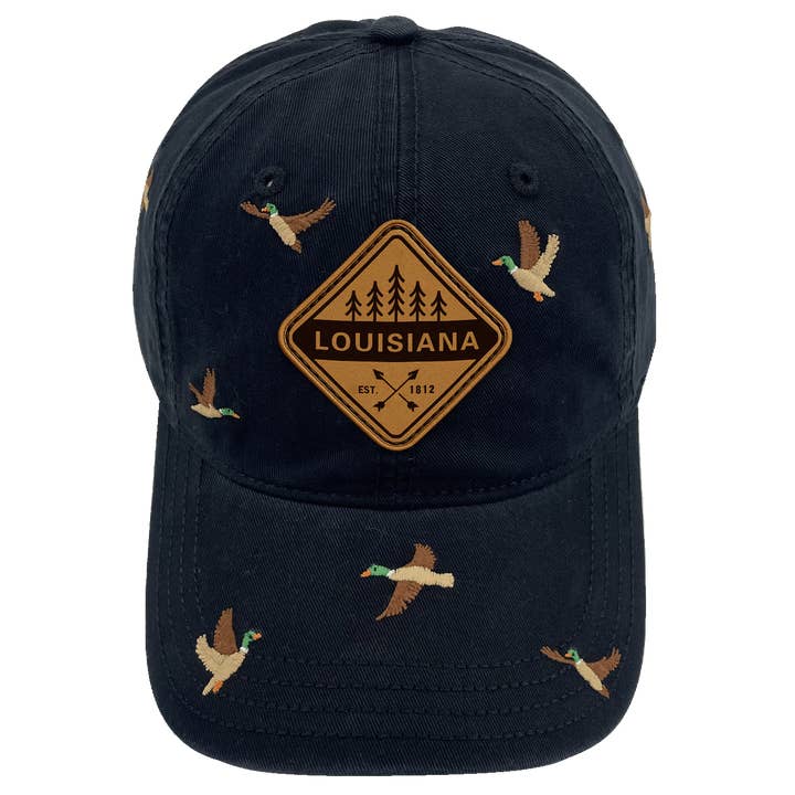 Louisiana Duck Embroidery Baseball Cap – Vintage Outdoor Adventure Hat for Nature Lovers for wholesale by Northern Icons Creations INC