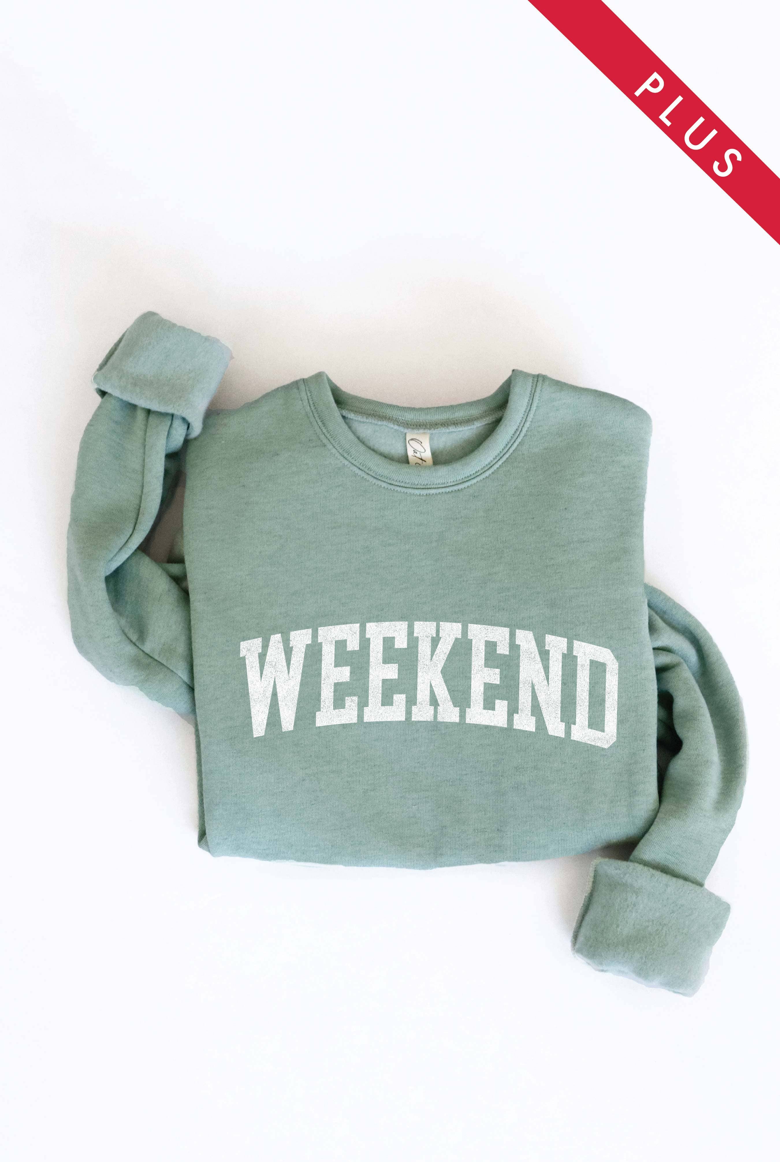 OAT COLLECTIVE - Wholesale Graphic Sweatshirt - Women's - WEEKEND Plus Graphic Sweatshirt13