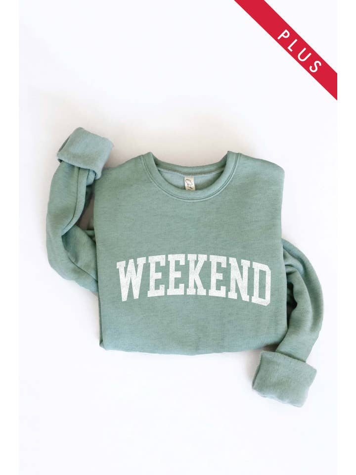 OAT COLLECTIVE - Wholesale Graphic Sweatshirt - Women's - WEEKEND Plus Graphic Sweatshirt13