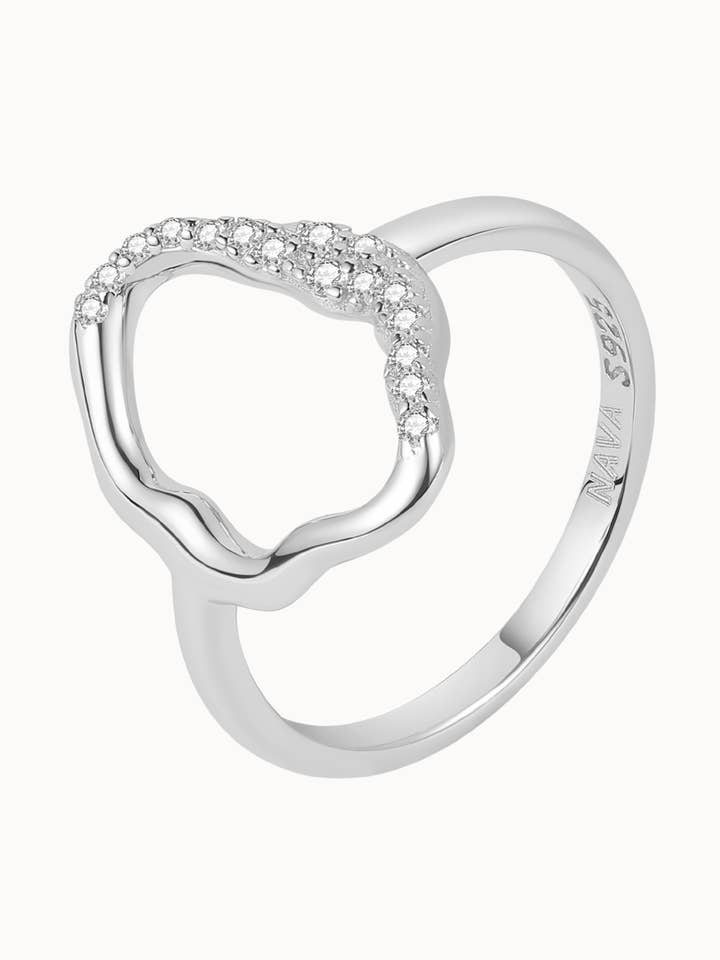 Anello Nashira - Argento per la vendita all'ingrosso da parte di Nava Copenhagen