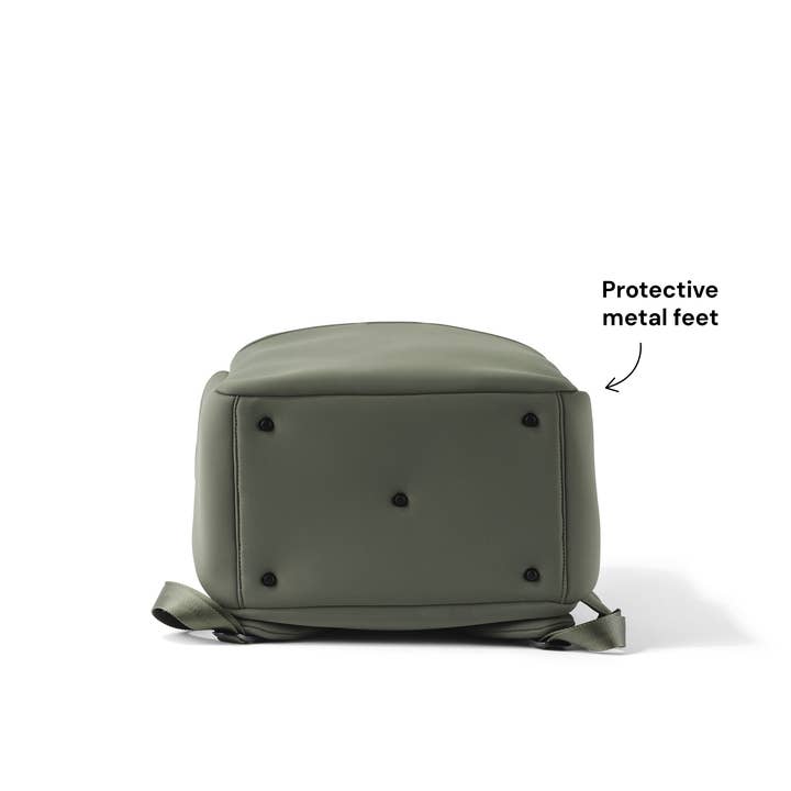 OiOi - Wholesale Nappy bag – Baby - Multitasker Nappy Backpack - Sage Neoprene3