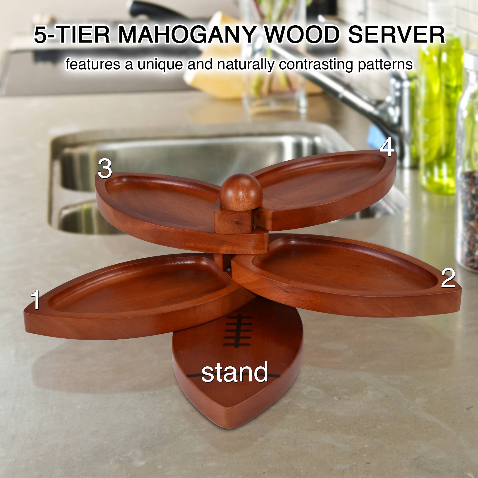 Primeware Inc. - Wholesale Servies voorgerecht - Voorgerecht Dienblad Mahonie Ontwerp6