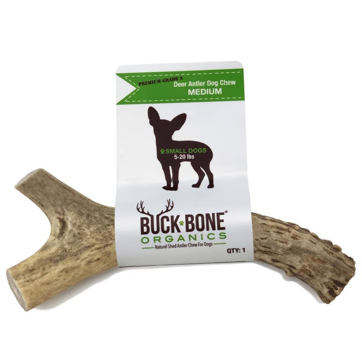 Deer Medium Dog Chew Whole Banded for wholesale by Buck Bone Organics