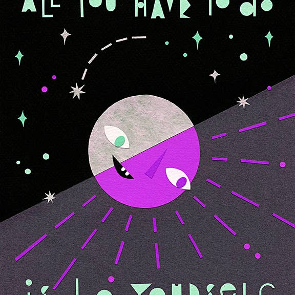 Lea Zalinskis Illustration - Wholesale Art Print - All You Have to Do 8x10" Art Print1