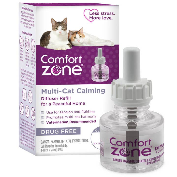 Petdropshipper - Wholesale Pet Deodorizing Spray - Comfort Zone Comfort Zone Multi Cat Calming Diffuser Refills: 1-pack 1ea/1 Refill