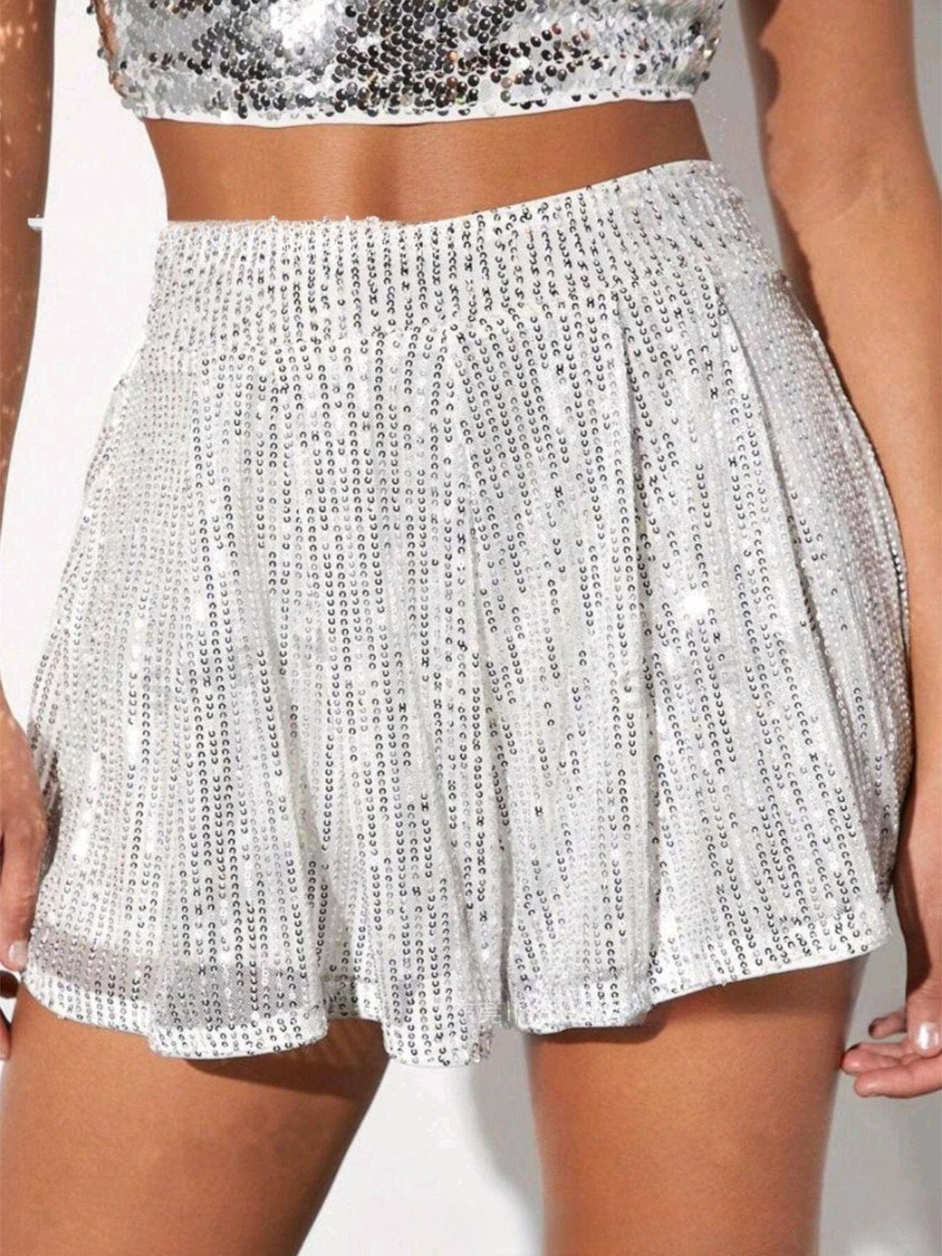 Rosa Clothing - Wholesale Shorts - Women's - Party sequin shorts2