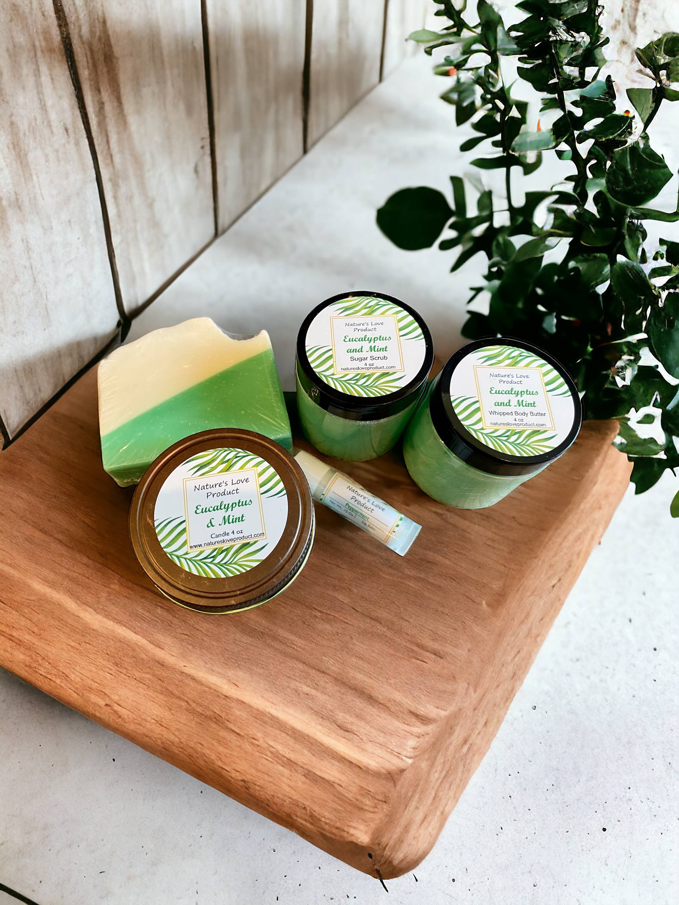 Nature's Love Product - Wholesale Bath & Body Set - Eucalyptus and Mint Spa Gift Set3