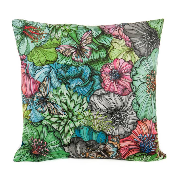 Nadja Wedin design - Venta al por mayor Funda de cojín - Funda de cojín 48x48 cm (20x20”) Flower Power