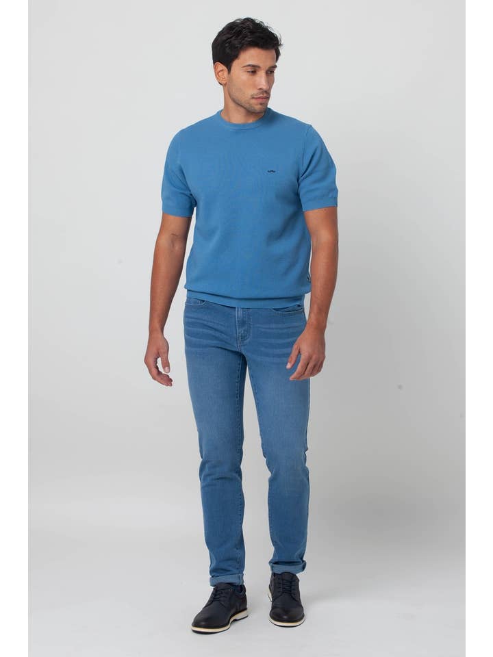 Blue Sky Blue Basic Slim Fit Cotton Cowboy with Elastane w/ san jose for wholesale on Faire