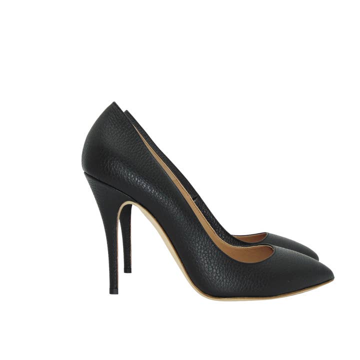 Mida Black Goat Pumps 35 for wholesale by MIDA