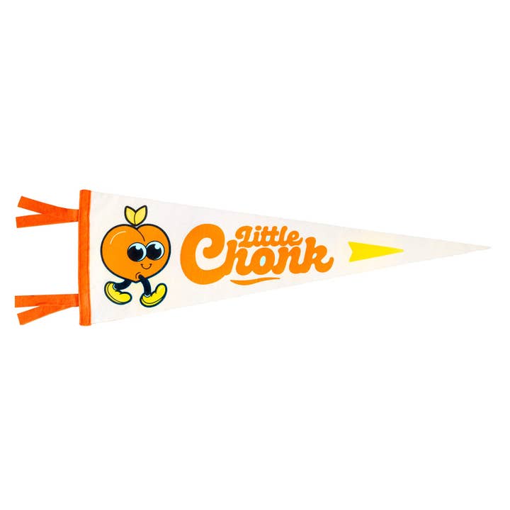 Little Chonk Mascot Pennant for wholesale by Little Chonk Company