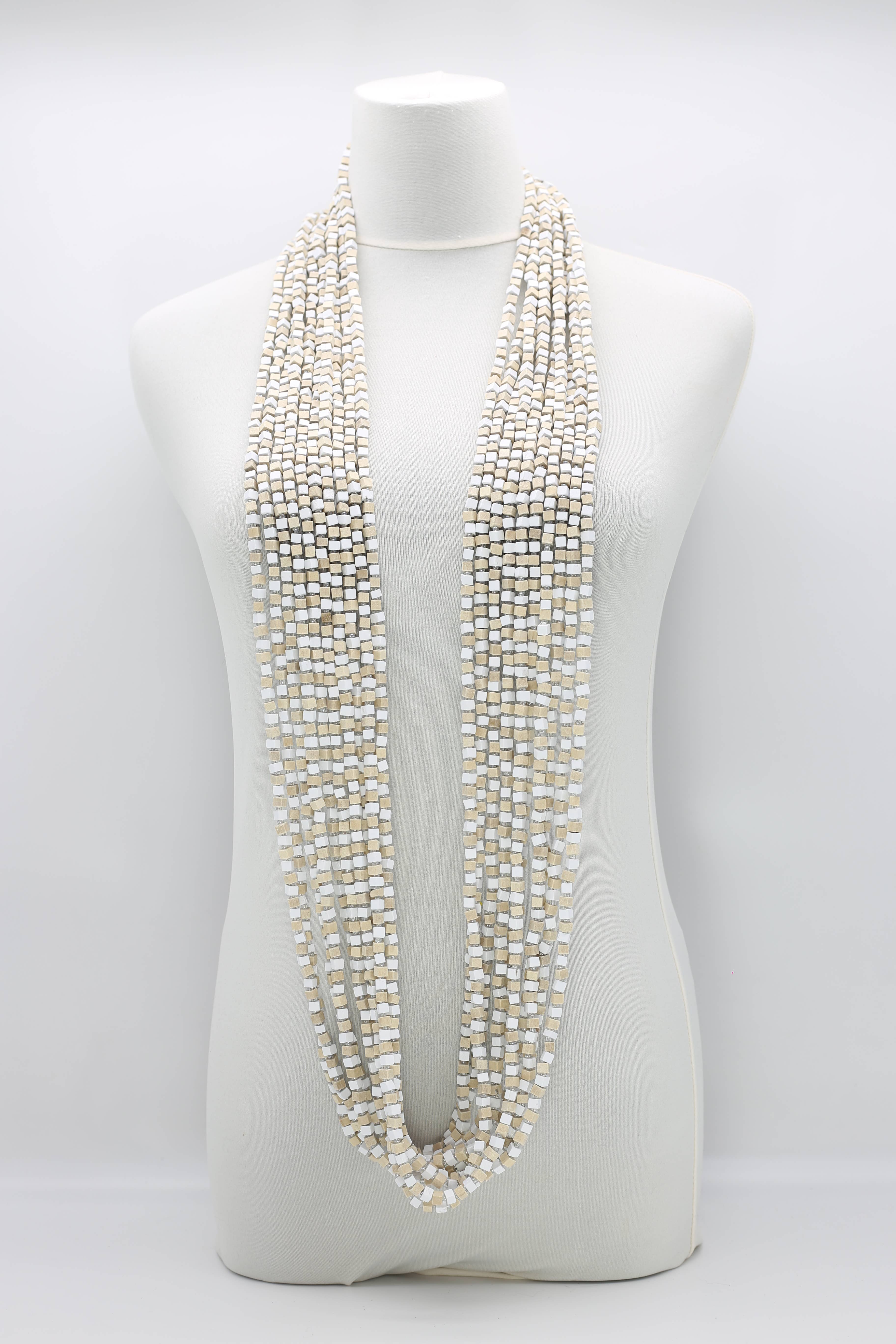 Jianhui London – Engroshandel Perlehalskæde – Den næste Pashmina halskæde Træperler - Mosaic Art116