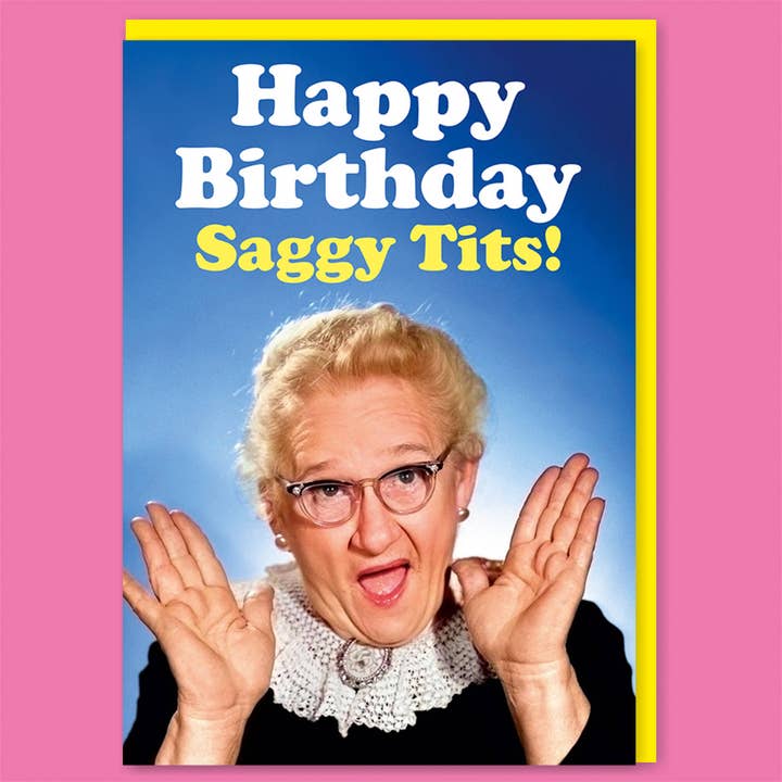 Dean Morris Cards - Vente Cartes d'anniversaire - Joyeux anniversaire, seins défoncés