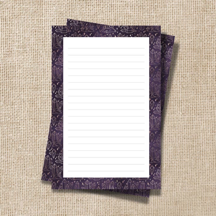 Amethyst Pattern Notepad - 4x6-inch for wholesale by Kingdom of Threads