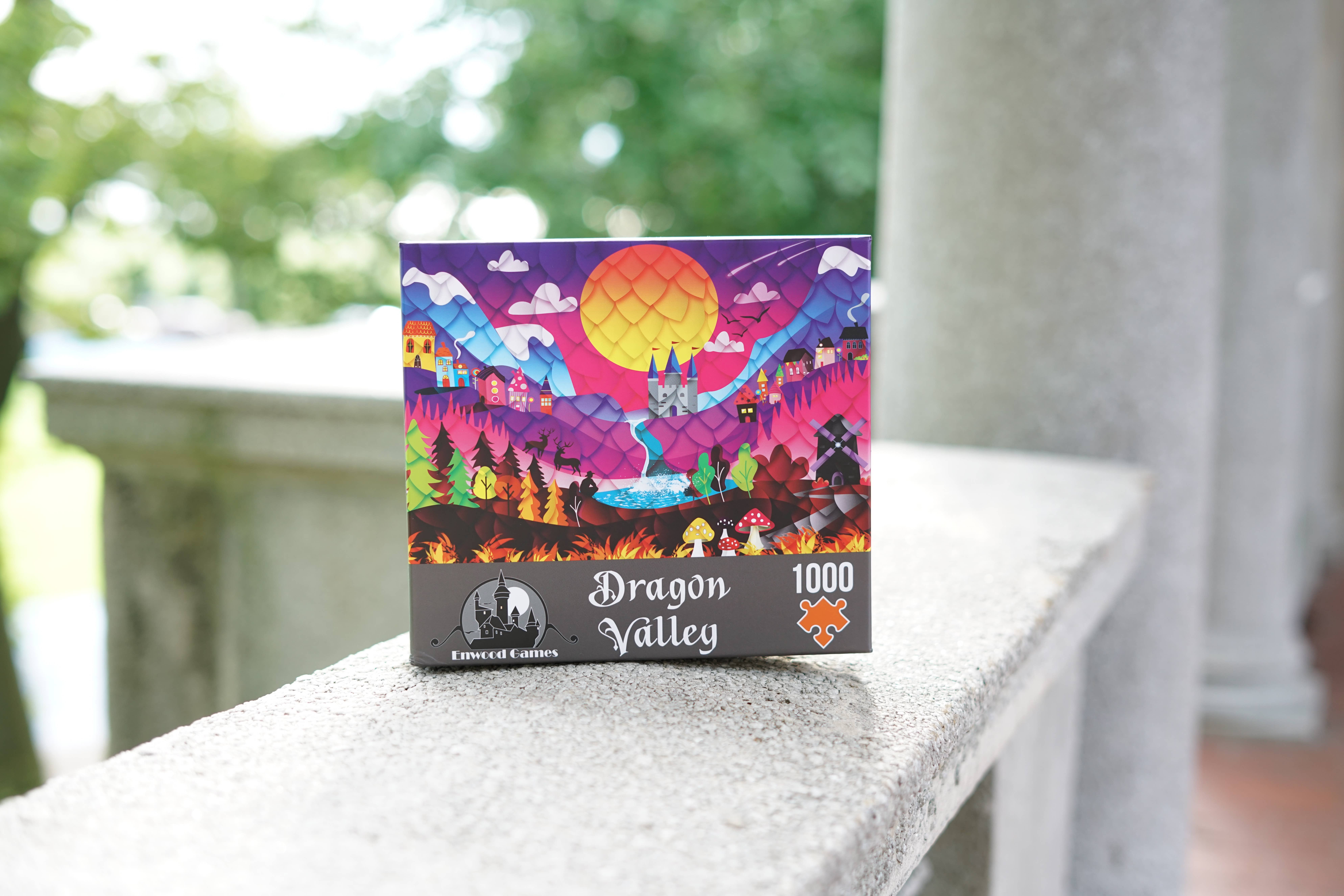 Enwood Games – Puzzle - Adulto por atacado – Enwood Games Quebra-cabeça de 1000 peças Dragon Valley2