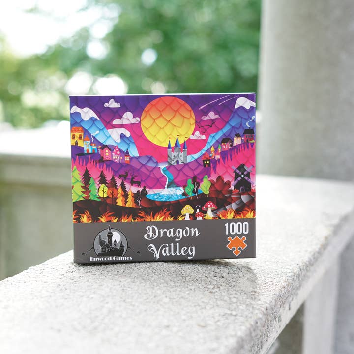 Enwood Games – Puzzle - Adulto por atacado – Enwood Games Quebra-cabeça de 1000 peças Dragon Valley2