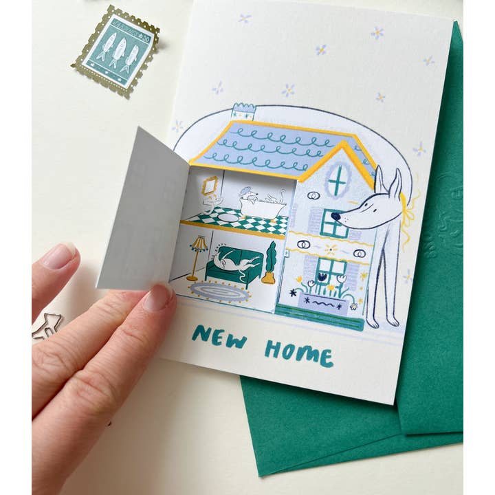 Bryony Moss Illustration - Wholesale Everyday Greeting Card - New Home, A6 Greetings Card