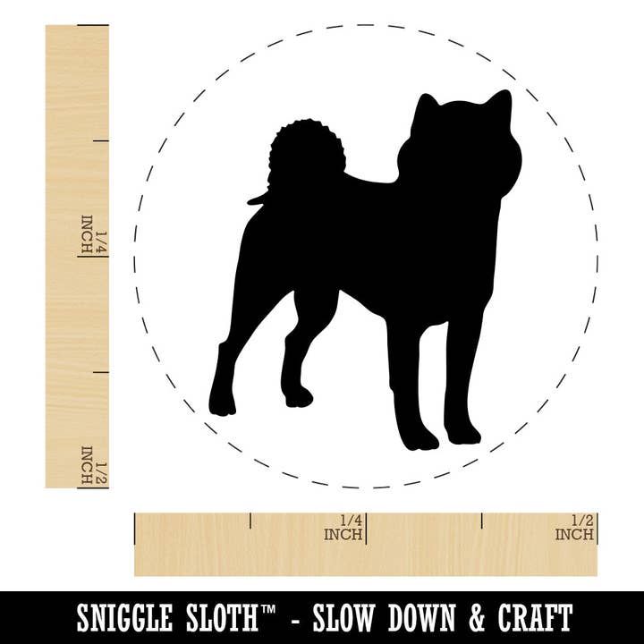 Sniggle Sloth - Wholesale Rubber/Decorative Stamp - Shiba Inu Dog Solid Rubber Stamp for Stamping Crafting Planners