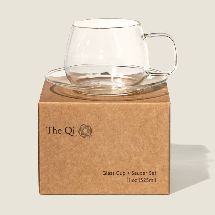 The Qi - Wholesale Coffee/Tea Cup - Glass cup + saucer set0