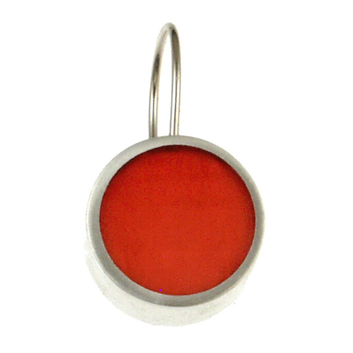 Origin Jewelry - Vente Boucles d'oreilles pendantes - Boucles d'oreilles pendantes en résine et coquillage - Rondes, monture argentée, 0,75"17