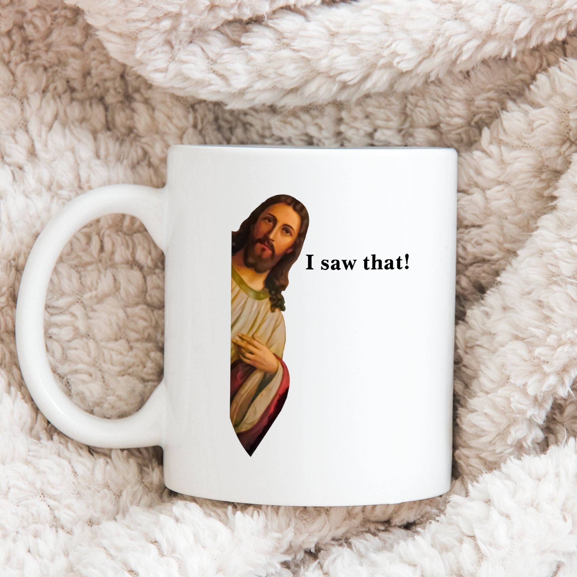 Sticker Bull - Wholesale Coffee Mug - Jesus I Saw That 11oz Coffee Mug9
