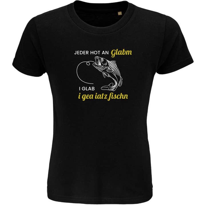 I glab i gea iatz fish - chemise biologique pour enfants pour la vente par Südtiroler Stiebele