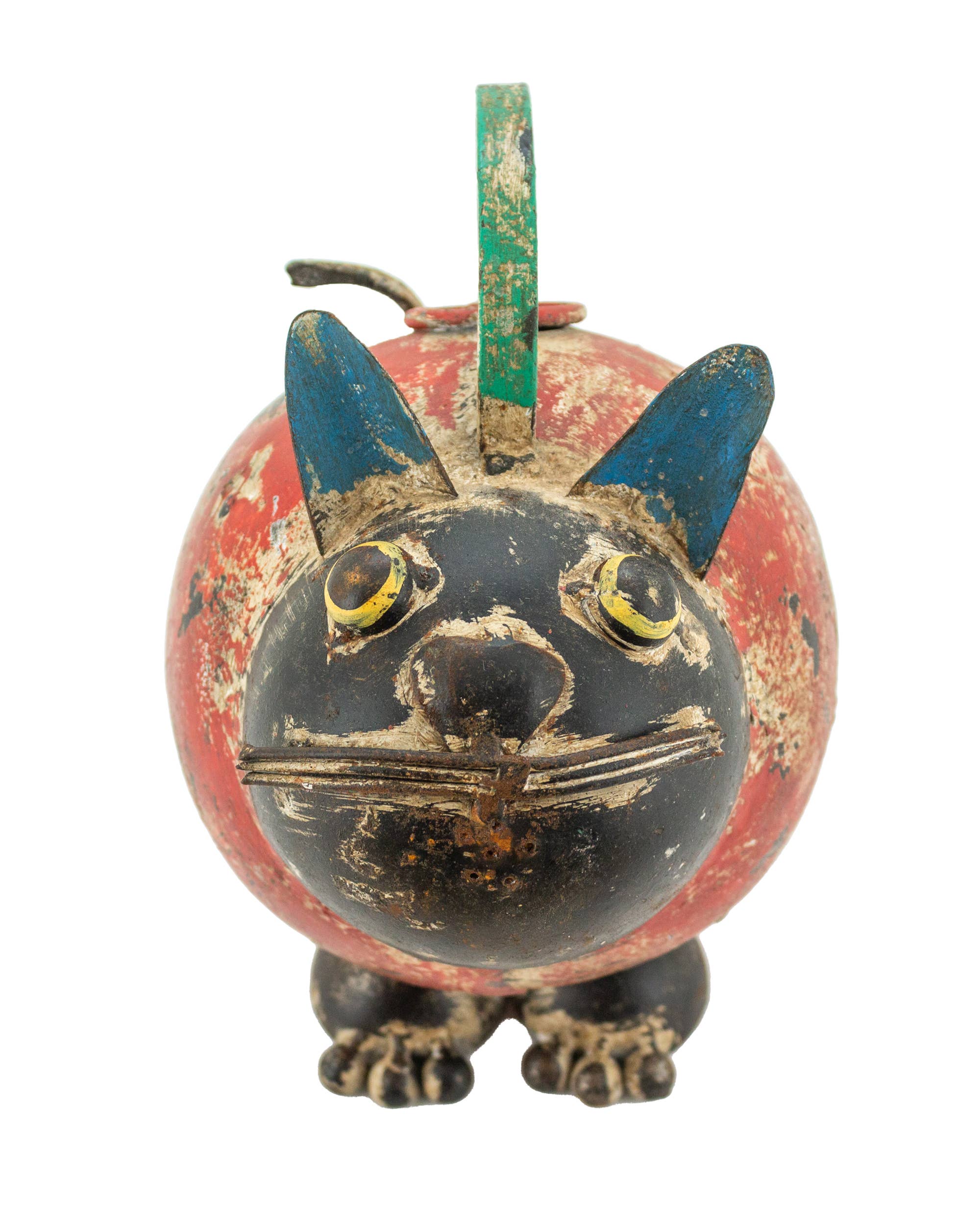 Vintage Addiction – wholesale Watering can – Red Pouncing Cat Watering Can2