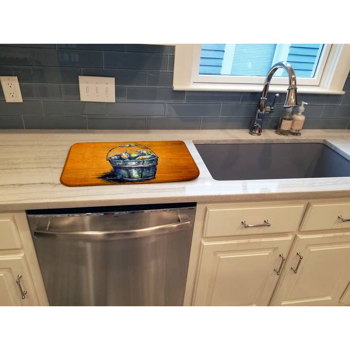 Caroline's Treasures – wholesale Dish-drying mat/rack – A Crab Bucket Dish Drying Mat MW20041