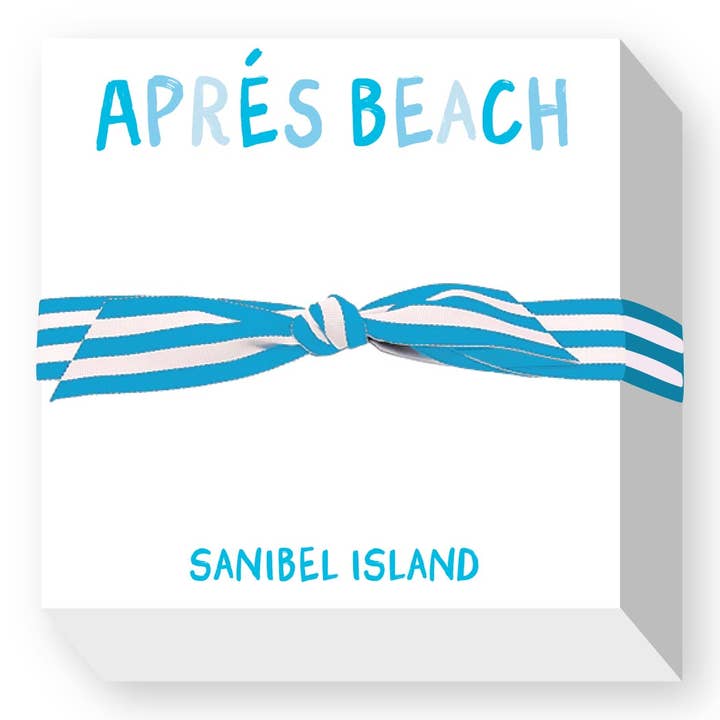 APRES BEACH CHUBBIE NOTEPAD for wholesale by Donovan Designs