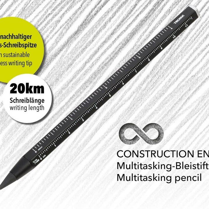 Troika, Duke Baron & Paperthinks by Brand Node, Inc. - Wholesale Pencil - Troika Multi-Tasking Construction Endless Pencil 12.5 Miles15