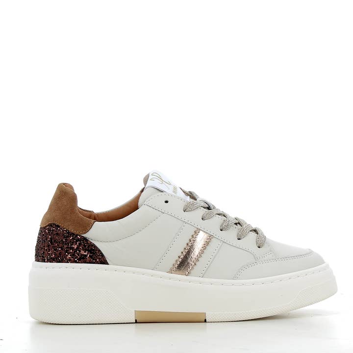 Hodea Sneakers Elisa äkta läder Beige för wholesale av HODEA