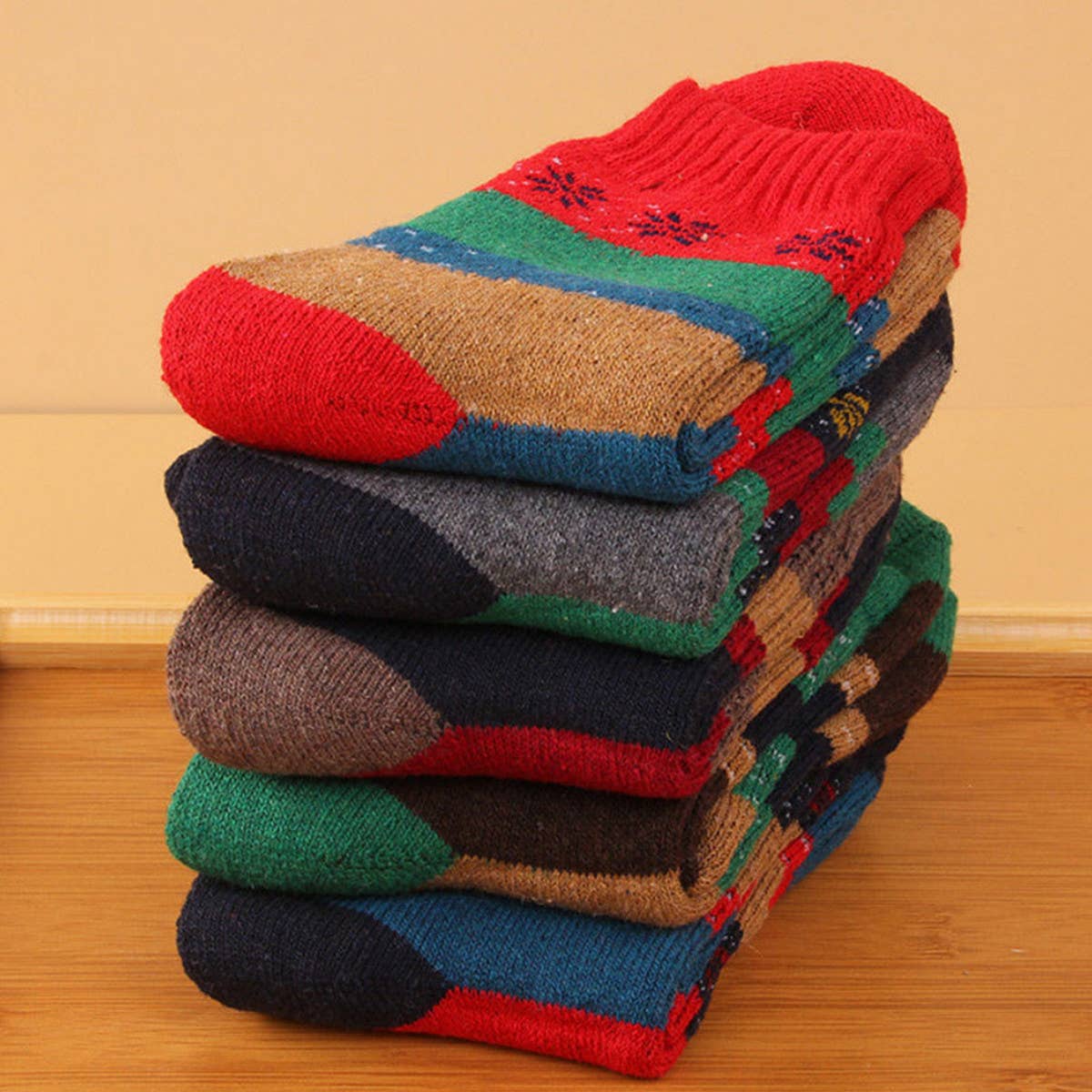 ACCITY - Wholesale Socks - Unisex - 2024 NEW LOVE DEER RABBIT 5 PAIRS SOCKS_CWMS07005