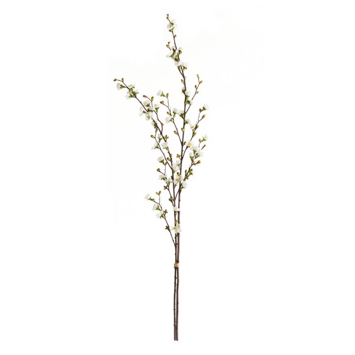 Napa Home & Garden - Wholesale Artificial Flowers - Quince Blossom Branches 48", Bundle Of 2