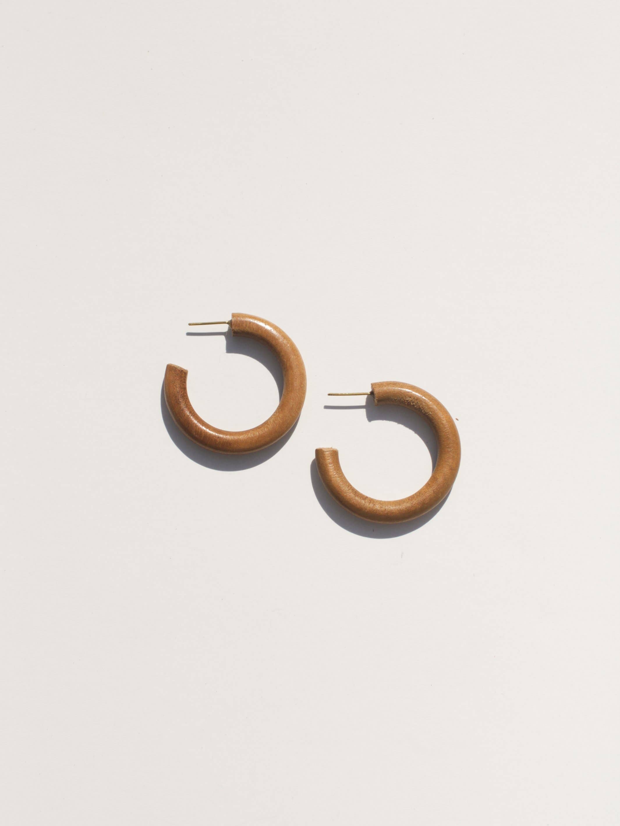 Rover & Kin - Wholesale Hoop Earrings - Wood Essential Hoops1