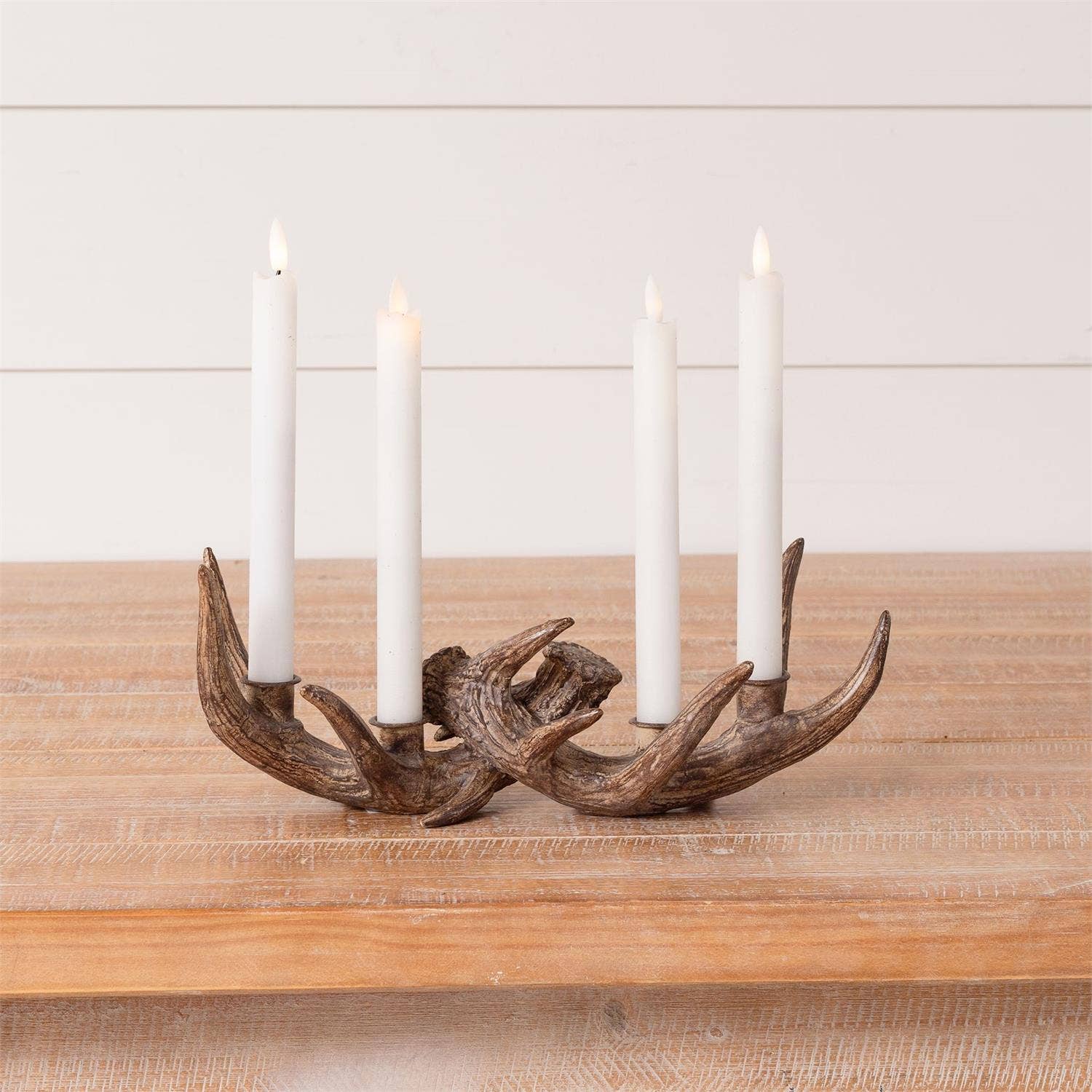 Audrey's Home & Gift - Wholesale Candle Holder - Antler Tapper Candle Holder (Pk/02)