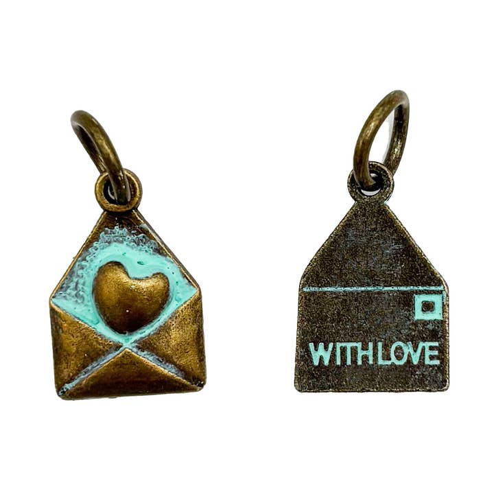 Love Note Charm (available with bracelet or necklace) for wholesale by Gleeful Peacock