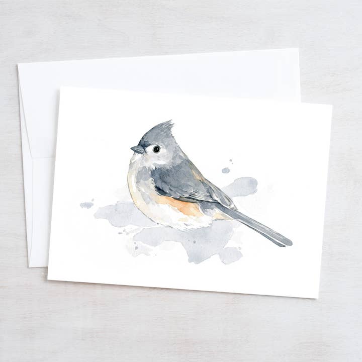 Biglietto trapuntato Titmouse Bird per la vendita all'ingrosso da parte di Studio Tuesday