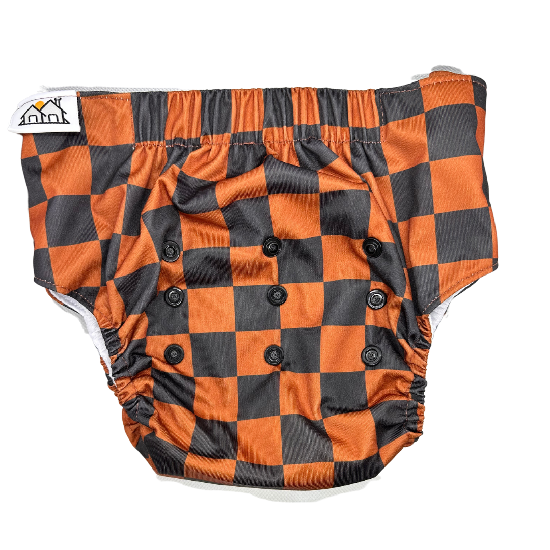 The Good Village Cloth Co + Market - Wholesale Underwear/Diaper Cover - Baby - Toddler Trainers | Dusty Checkered0