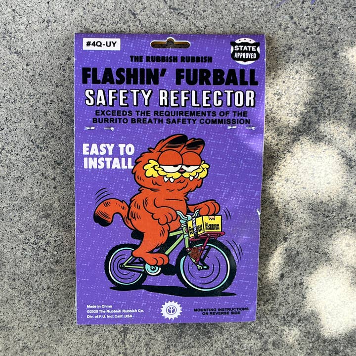 The Rubbish Rubbish - Wholesale Lapel Pin/Button - RR #174 Phil Guy Flashin Furball Safety Reflector Light3