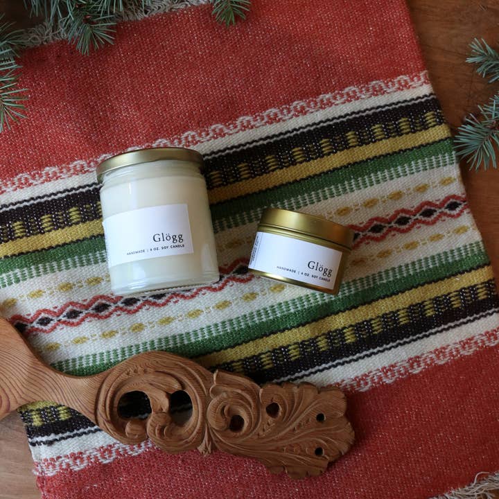 Nordic Fox Design Co. - Wholesale Jar/Filled Candle - Glögg Handmade Soy Candle 1
