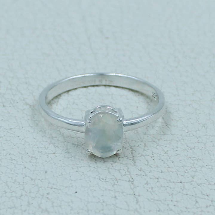 Silvex Jewelry - Wholesale Single Stone/Solitaire Ring - Garnet Minimalist Ring 925 Silver Birthstone Gift Jewelry33