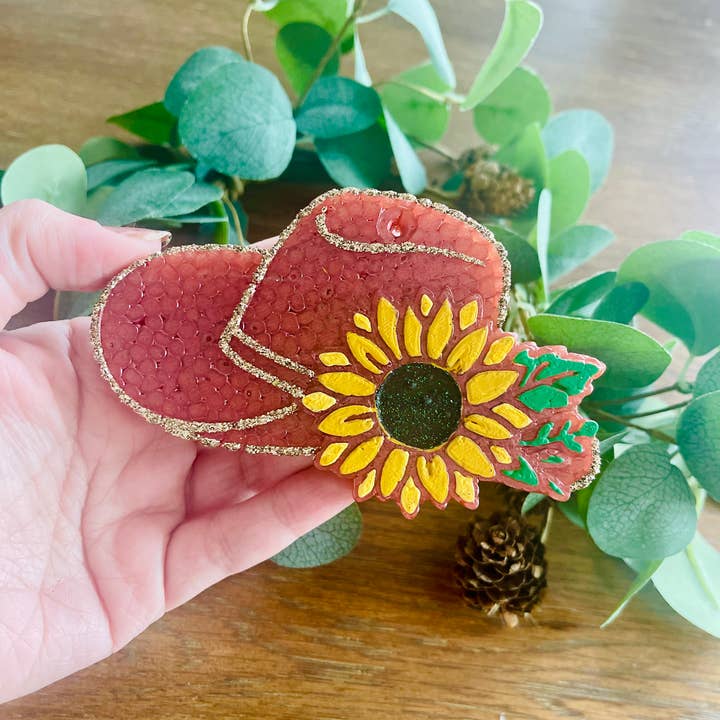 Stay Fresh’ies Air Fresheners - Wholesale Car Freshener - Women's - Flower Cowgirl Hat Car Freshie 1
