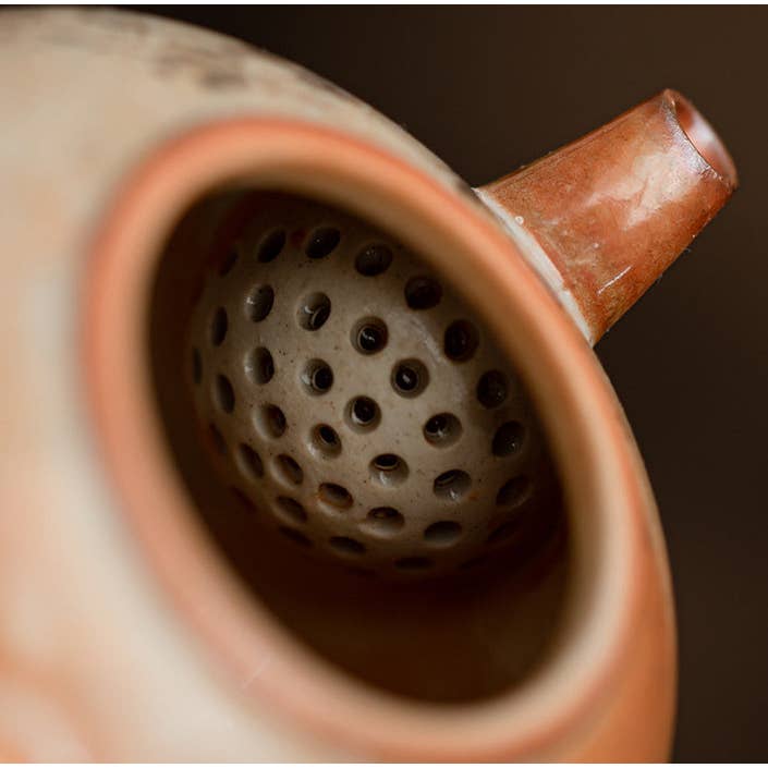 Gohobi (We cover U.S. import duties) - Wholesale Tea Pot - Gohobi Handmade Black Ink Hand-painted Cat Teapot 0055