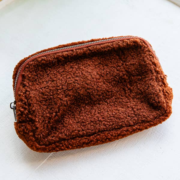 1st Allie - Wholesale Belt Bag - Women's - Sherpa Teddy Crossbody Belt Bag4