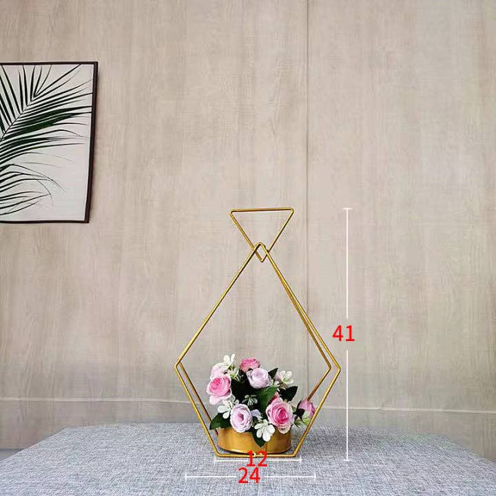 Elegant Design Supply - Venta al por mayor Floreros - Soporte nórdico metálico para flores9
