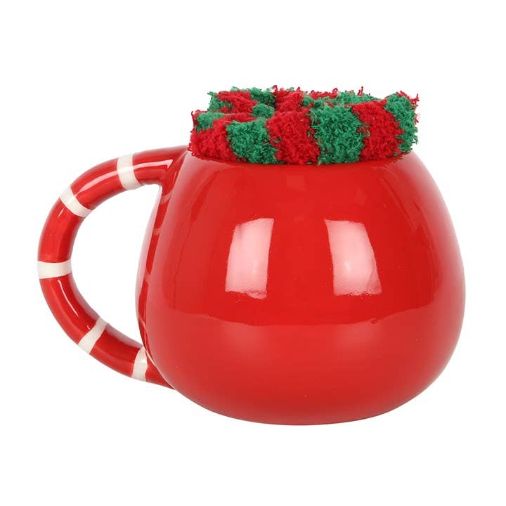 Something Different Wholesale - Vente Tasse à café - Ensemble tasse et chaussettes de Noël