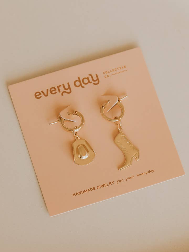 Cowgirl Hoop Charms for wholesale by Every Day Collective Co.