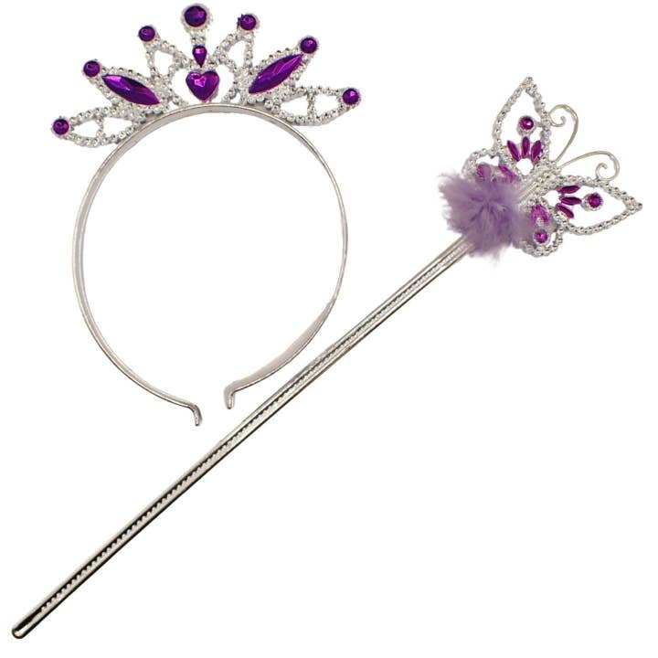 Topkids Accessories – wholesale Costume – Child – Tiara and Wand set, Girls Toys, Princess Costumes for Girls, Princess Toys, Girls Dressing Up Costumes, Kids Magic Wand, Kids Tiara, Magic Set