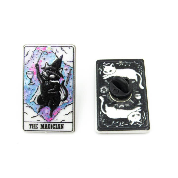 Oh, Heart! - Wholesale Lapel Pin/Button - Cute Cat Tarot Pin1