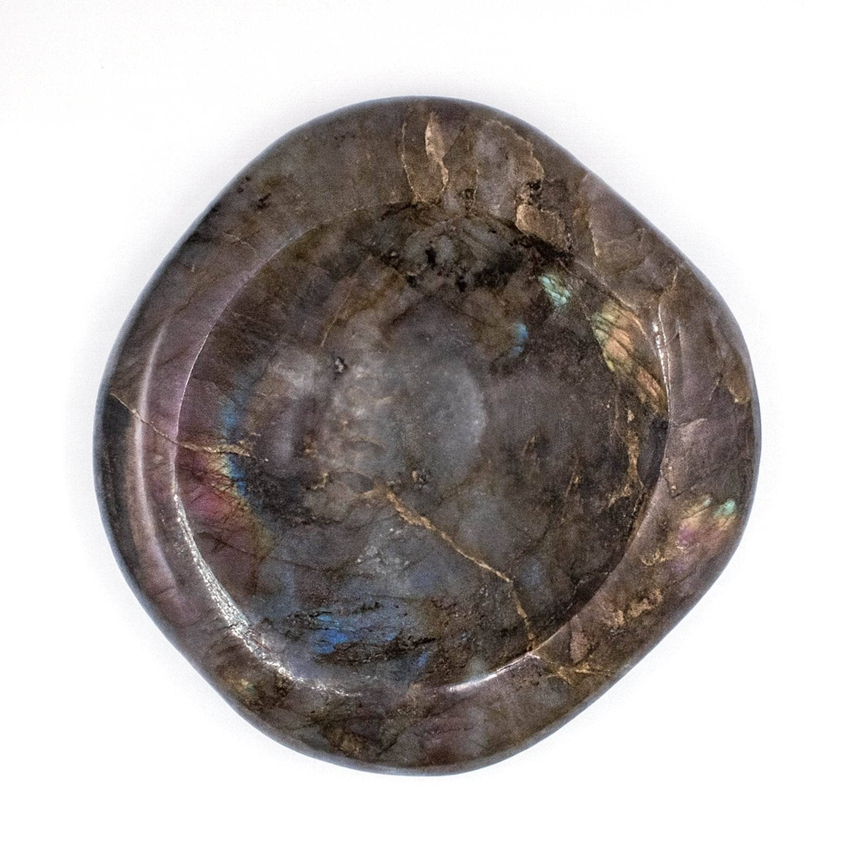 Tiny Rituals - Wholesale Spiritual Stone/Crystal - Genuine Labradorite Blue Flame Bowl - 1 of a Kind2